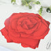 10 Rose Flower 14" Cardboard Paper Disposable Placemats - Red DSP_CHRG_RS01_RED