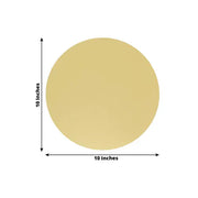 10 Round 10" Decorative Mirror Plastic Charger Plates