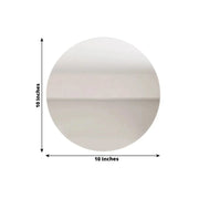 10 Round 10" Decorative Mirror Plastic Charger Plates MIRR_PS_RND_10_SILV