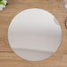 10 Round 10" Decorative Mirror Plastic Charger Plates MIRR_PS_RND_10_SILV