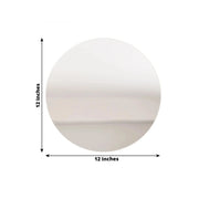 10 Round 12" Decorative Mirror Plastic Charger Plates MIRR_PS_RND_12_SILV