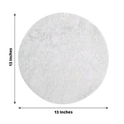 10 Round 13" Metallic Foil Polyester Mesh Table Placemats