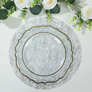 10 Round 13" Metallic Glitter Mesh Placemats