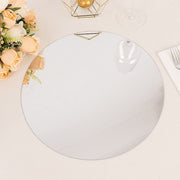 10  Round 13" Mirror Plastic Charger Plates