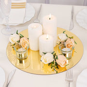 10  Round 13" Mirror Plastic Charger Plates