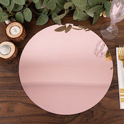 10  Round 13" Mirror Plastic Charger Plates