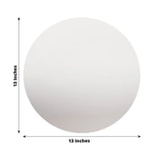 10  Round 13" Mirror Plastic Charger Plates