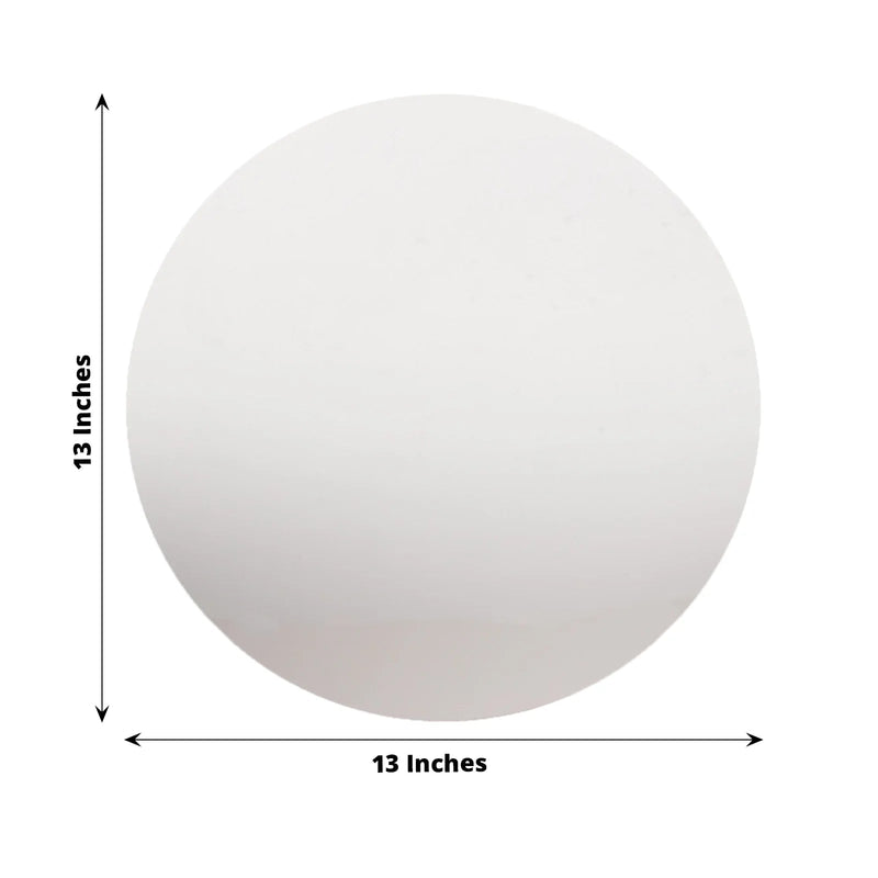 10  Round 13" Mirror Plastic Charger Plates