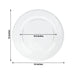 10 Round 13" Plastic Charger Plates with Beaded Rim