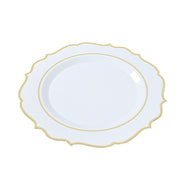 10 Round 13" Plastic Charger Plates with Scalloped Rim