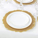 10 Round 13" Plastic Charger Plates with Scalloped Rim