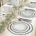 10 Round 13" Plastic Charger Plates with Scalloped Rim