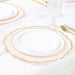 10 Round 13" Plastic Charger Plates with Scalloped Rim