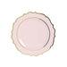 10 Round 13" Plastic Charger Plates with Scalloped Rim CHRG_PLSTLW0011_046GD