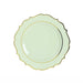 10 Round 13" Plastic Charger Plates with Scalloped Rim CHRG_PLSTLW0011_SGGD