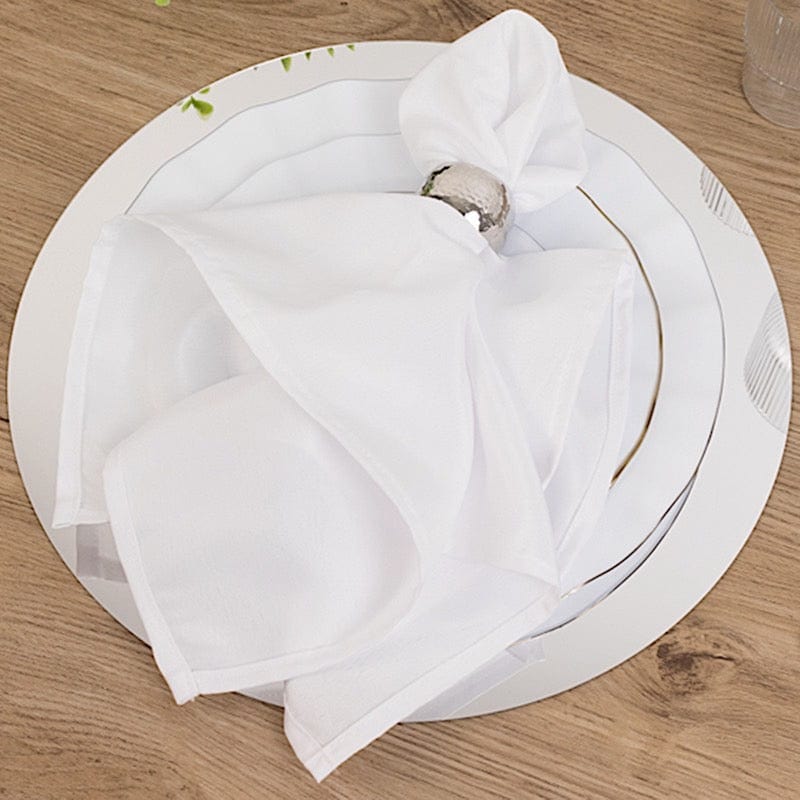 10 Round 14" Decorative Mirror Plastic Charger Plates MIRR_PS_RND_14_SILV