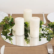 10 Round 14" Decorative Mirror Plastic Charger Plates MIRR_PS_RND_14_SILV