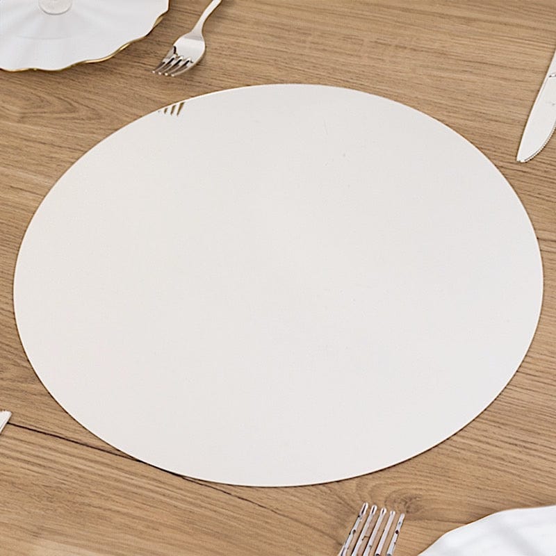 10 Round 14" Decorative Mirror Plastic Charger Plates MIRR_PS_RND_14_SILV