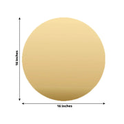 10 Round 16" Decorative Mirror Plastic Charger Plates