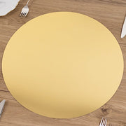 10 Round 16" Decorative Mirror Plastic Charger Plates