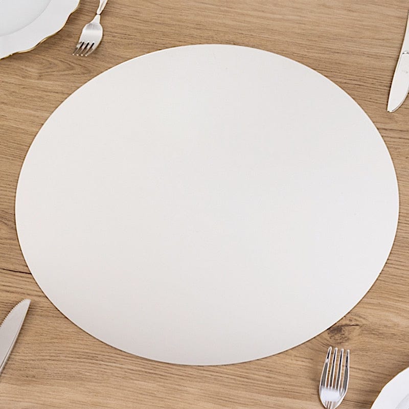 10 Round 16" Decorative Mirror Plastic Charger Plates