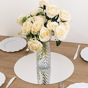 10 Round 16" Decorative Mirror Plastic Charger Plates