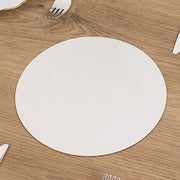 10 Round 8" Decorative Mirror Plastic Charger Plates MIRR_PS_RND_8_SILV