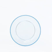 10 Round Plastic Salad Dinner Plates with Beaded Rim - Disposable Tableware DSP_PLR4239_10_T086