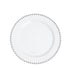 10 Round Plastic Salad Dinner Plates with Beaded Rim - Disposable Tableware DSP_PLR4239_10_WHSV