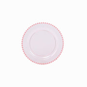 10 Round Plastic Salad Dinner Plates with Beaded Rim - Disposable Tableware DSP_PLR4239_8_T046