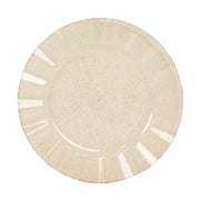 10 Round Plastic Salad Dinner Plates with Gold Wavy Rim - Disposable Tableware DSP_PLR0016_11_GLGD