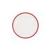 10 Round Plastic Salad Plates with Gold Rim - Disposable Tableware DSP_PLR0012_7_CLRED