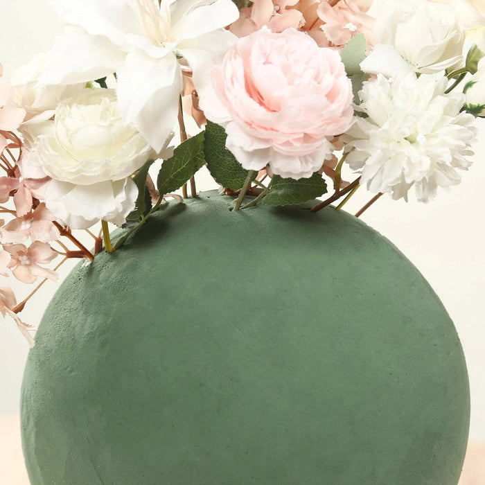 10" Round Wet Foam Ball DIY Floral Decorations - Green FOAM_ARTI_BALL01_10