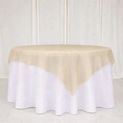 10 Sheer 72" x 72" Organza Table Overlay
