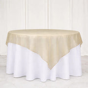 10 Sheer 72" x 72" Organza Table Overlay