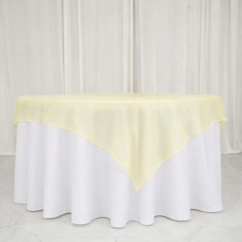 10 Sheer 72" x 72" Organza Table Overlay