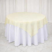 10 Sheer 72" x 72" Organza Table Overlay