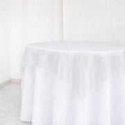 10 Sheer 72" x 72" Organza Table Overlay