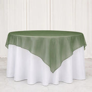 10 Sheer 72" x 72" Organza Table Overlay