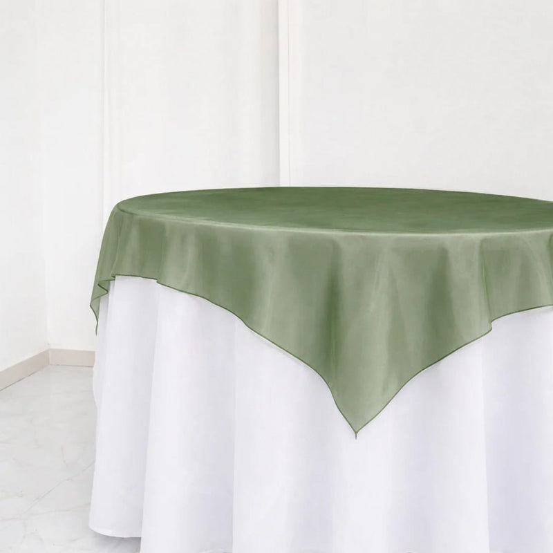 10 Sheer 72" x 72" Organza Table Overlay