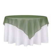 10 Sheer 72" x 72" Organza Table Overlay