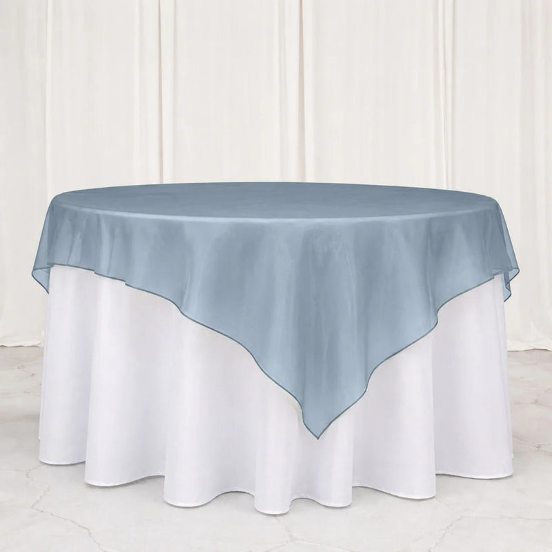 10 Sheer 72" x 72" Organza Table Overlay