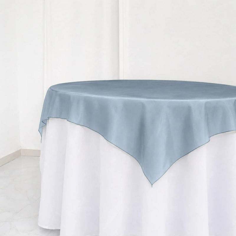 10 Sheer 72" x 72" Organza Table Overlay