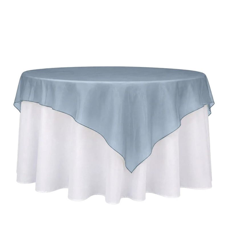 10 Sheer 72" x 72" Organza Table Overlay