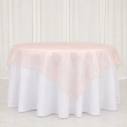 10 Sheer 72" x 72" Organza Table Overlay