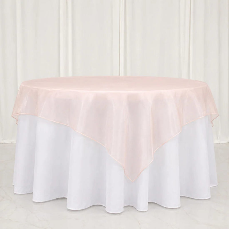 10 Sheer 72" x 72" Organza Table Overlay