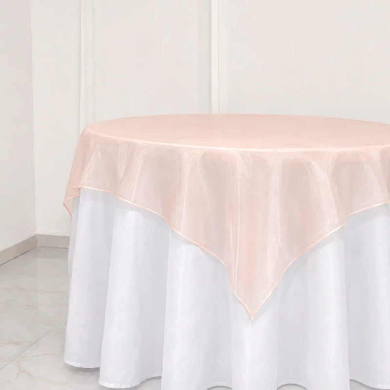 10 Sheer 72" x 72" Organza Table Overlay