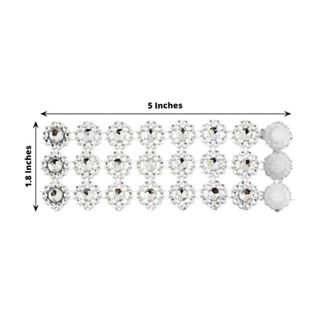 10 Sunflower Diamond Rhinestones Napkin Rings