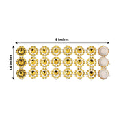 10 Sunflower Diamond Rhinestones Napkin Rings with Velcro