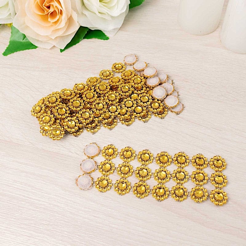 10 Sunflower Diamond Rhinestones Napkin Rings